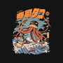 Black The Tako Sushi-none memory foam bath mat-ilustrata