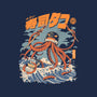 Black The Tako Sushi-none memory foam bath mat-ilustrata