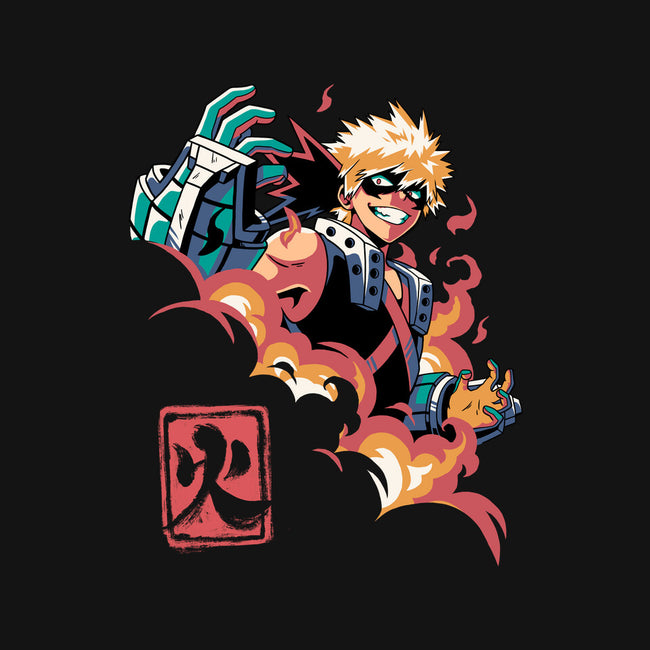Explosion Hero-none polyester shower curtain-Corgibutt