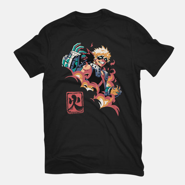 Explosion Hero-mens premium tee-Corgibutt