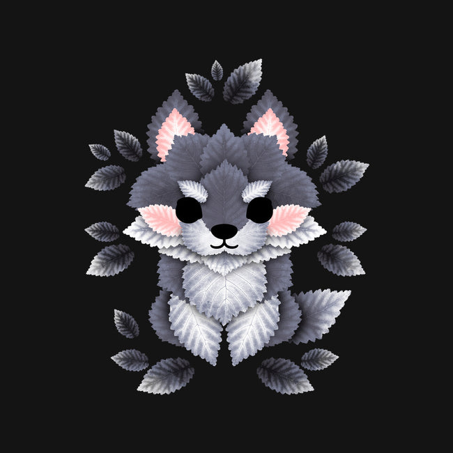 Little Wolf Of Leaves-none stretched canvas-NemiMakeit