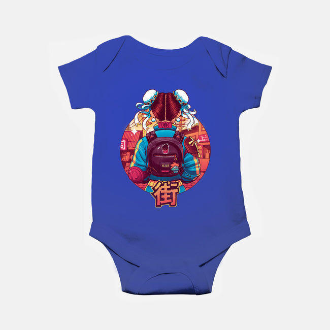 Spring Fighter-baby basic onesie-Bruno Mota