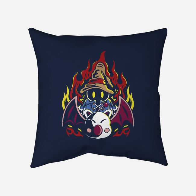 Vivi And Moogle-none removable cover throw pillow-Logozaste