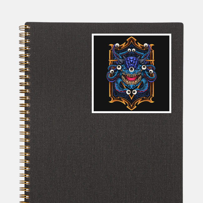 The Beholder-none glossy sticker-ShirtGoblin