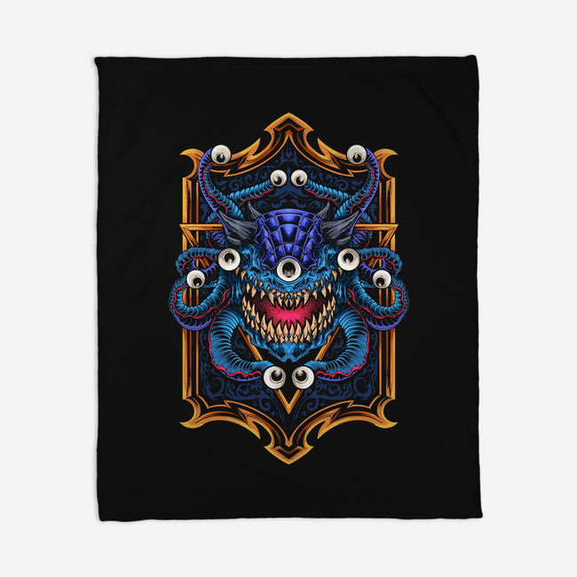 The Beholder-none fleece blanket-ShirtGoblin