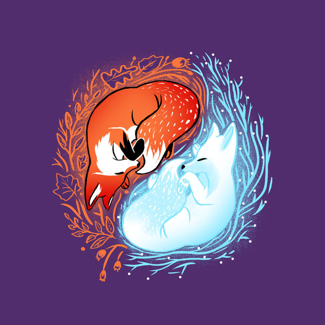 Autumn And Winter Fox-none glossy sticker-IKILO