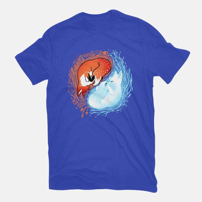 Autumn And Winter Fox-mens heavyweight tee-IKILO