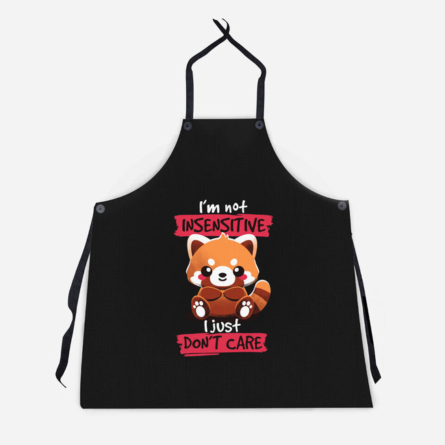 Insensitive Red Panda-unisex kitchen apron-NemiMakeit