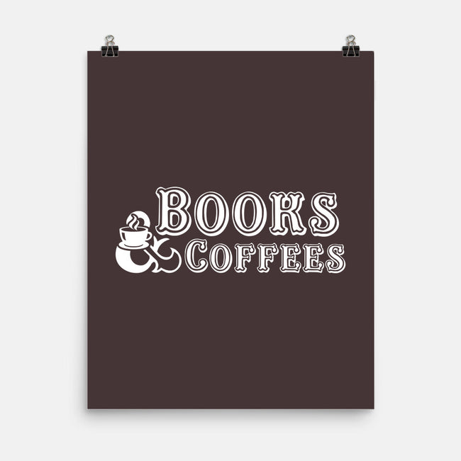 Books And Coffees-none matte poster-DrMonekers