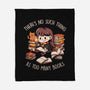 No Such Thing As Too Many Books-none fleece blanket-eduely