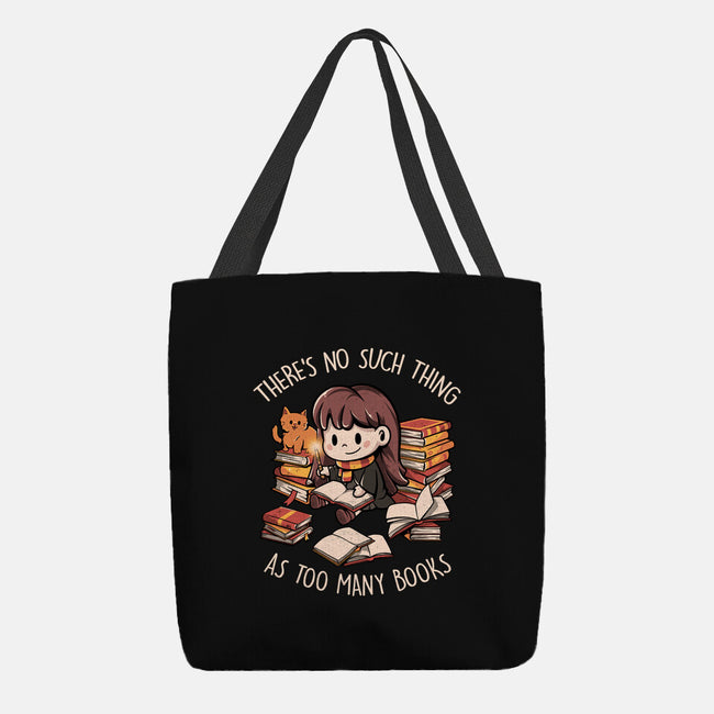 No Such Thing As Too Many Books-none basic tote-eduely