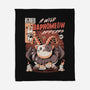 Baphomeow-none fleece blanket-ilustrata