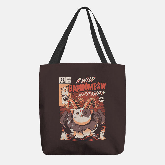 Baphomeow-none basic tote-ilustrata
