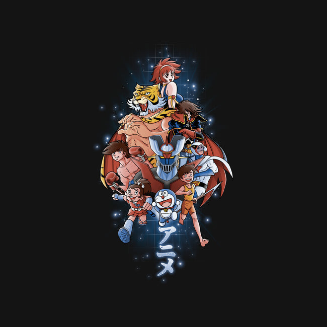 First Anime Heroes-baby basic tee-Skullpy