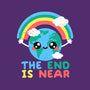 End Is Near-none polyester shower curtain-NemiMakeit