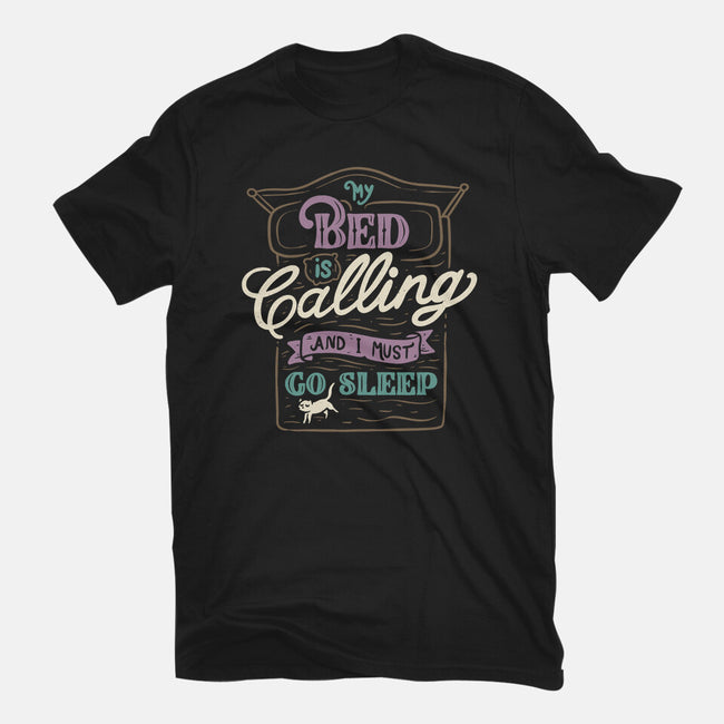 My Bed Is Calling-mens premium tee-tobefonseca