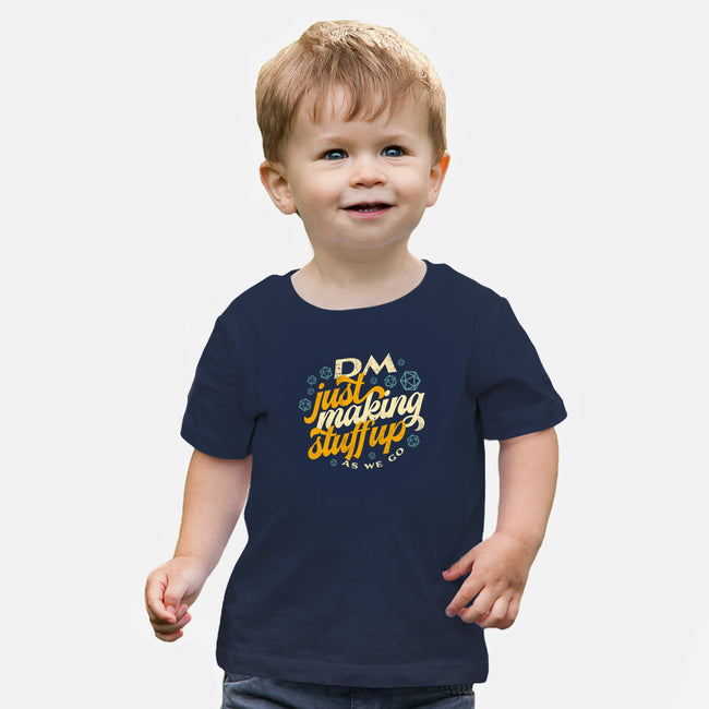 DM Making Stuff Up-baby basic tee-ShirtGoblin