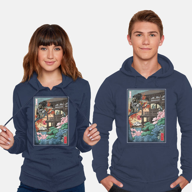 Trophy Hunter In Japan-unisex pullover sweatshirt-DrMonekers