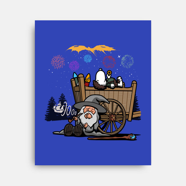 Fireworks Nuts-none stretched canvas-Boggs Nicolas