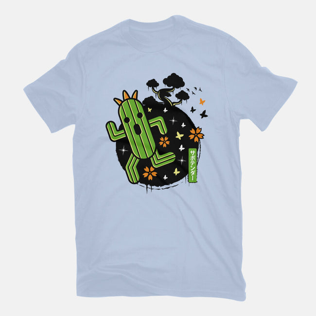 Cactilio Japanese Landscape-womens fitted tee-Logozaste