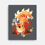 Kitsune Kawaii-none stretched canvas-NemiMakeit