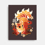 Kitsune Kawaii-none stretched canvas-NemiMakeit