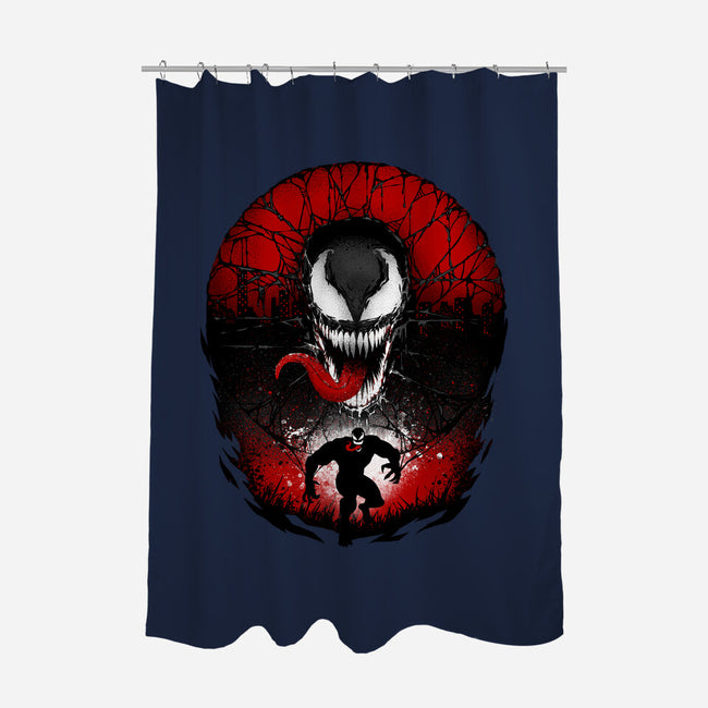 Attack Of The Venom-none polyester shower curtain-hypertwenty
