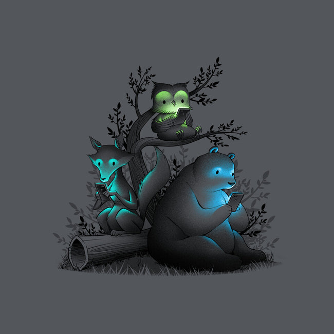 Connecting With The Forest Animals-none removable cover throw pillow-tobefonseca