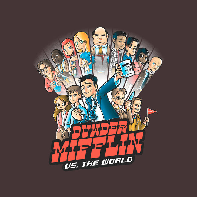 Dunder Mifflin Vs The world-none basic tote-trheewood