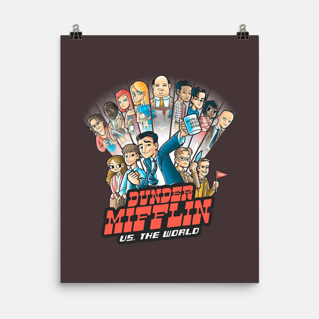 Dunder Mifflin Vs The world-none matte poster-trheewood