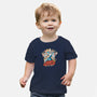Dunder Mifflin Vs The world-baby basic tee-trheewood