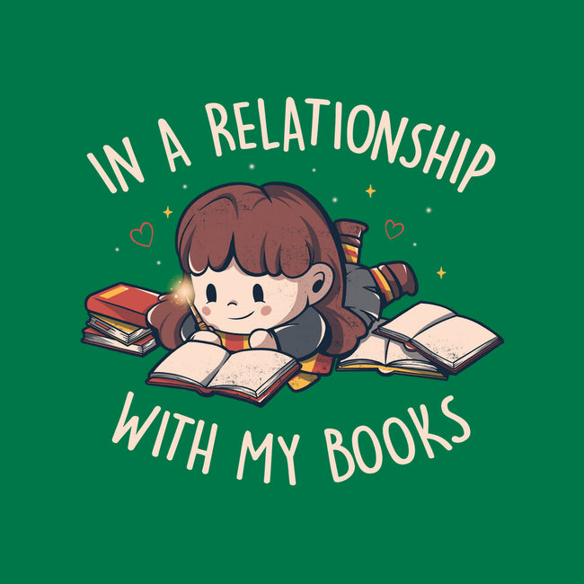 In A Relationship With My Books-none glossy sticker-eduely