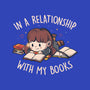 In A Relationship With My Books-mens basic tee-eduely