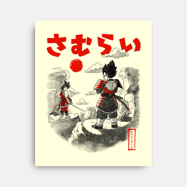 Samurai Battle-none stretched canvas-Arigatees