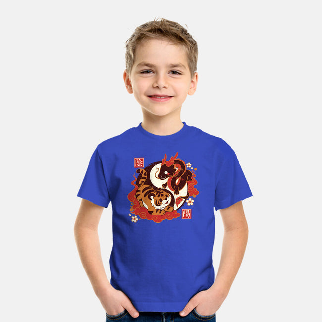 Yin And Yang Tiger Dragon-youth basic tee-NemiMakeit