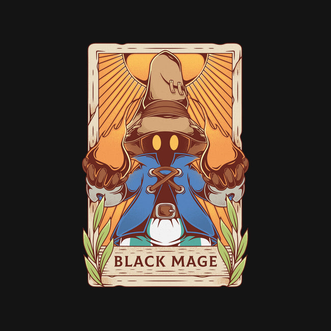 Black Mage Tarot Card-mens basic tee-Alundrart
