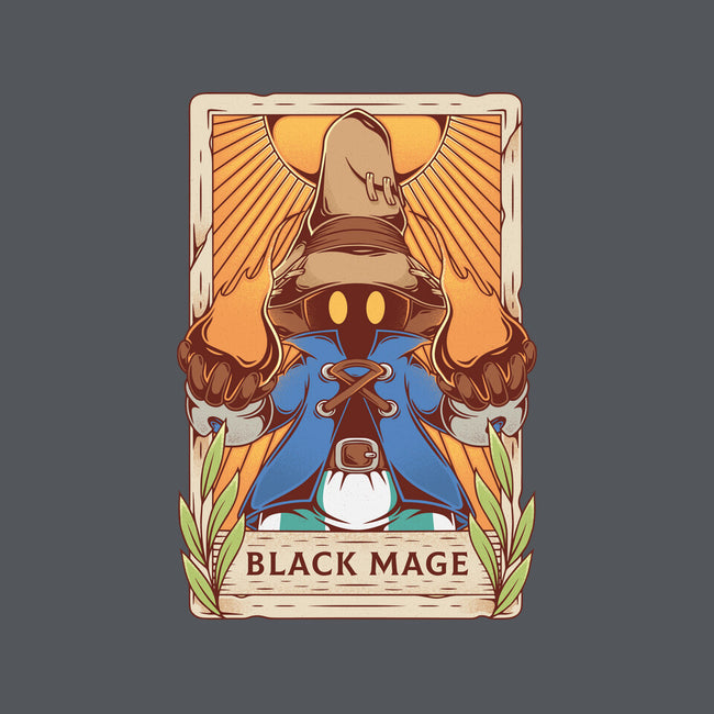 Black Mage Tarot Card-none memory foam bath mat-Alundrart