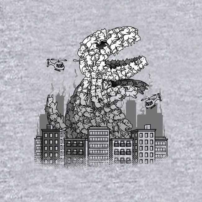 Catzilla Attacks-womens fitted tee-tobefonseca