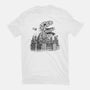 Catzilla Attacks-womens fitted tee-tobefonseca