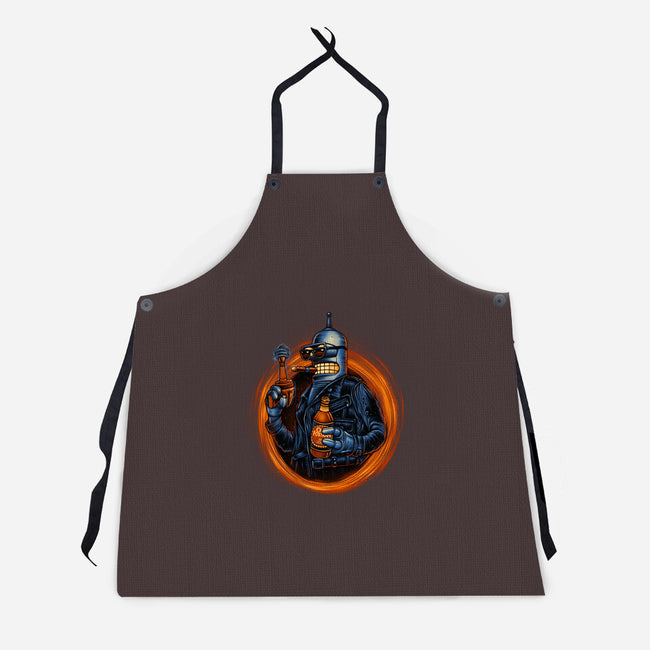 Benderminator-unisex kitchen apron-glitchygorilla