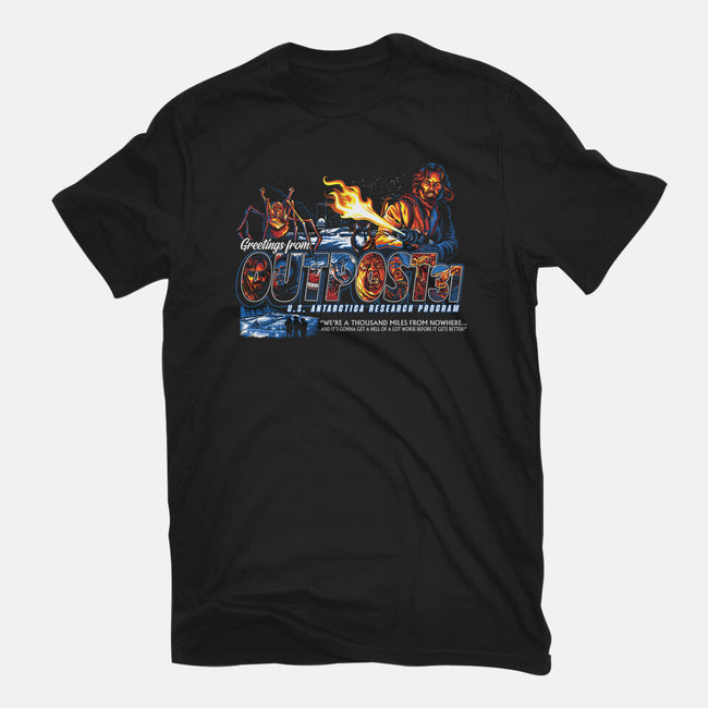 Greetings From Outpost 31-youth basic tee-goodidearyan