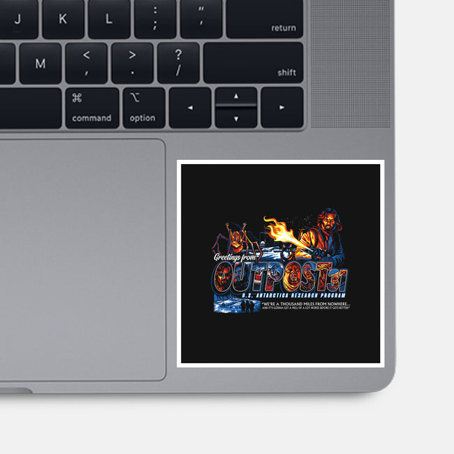 Greetings From Outpost 31-none glossy sticker-goodidearyan