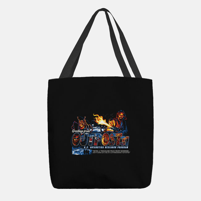 Greetings From Outpost 31-none basic tote-goodidearyan