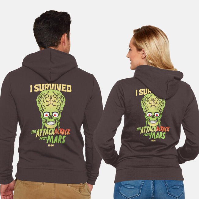 Attack Ack Ack Survivor-unisex zip-up sweatshirt-goodidearyan