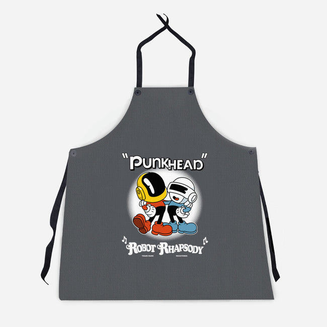 Robot Rhapsody-unisex kitchen apron-Nemons