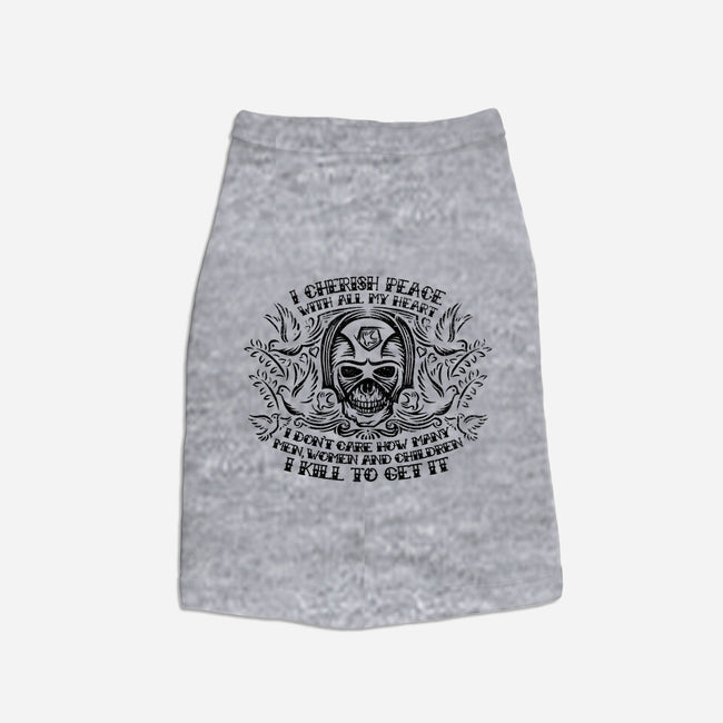 I Cherish Peace-cat basic pet tank-kg07