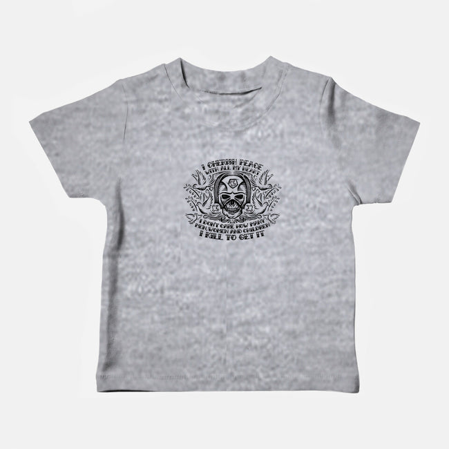 I Cherish Peace-baby basic tee-kg07