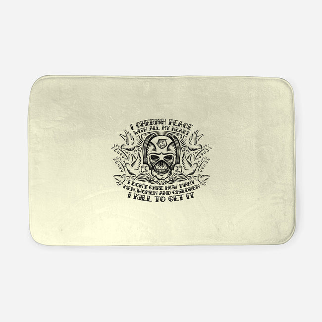 I Cherish Peace-none memory foam bath mat-kg07