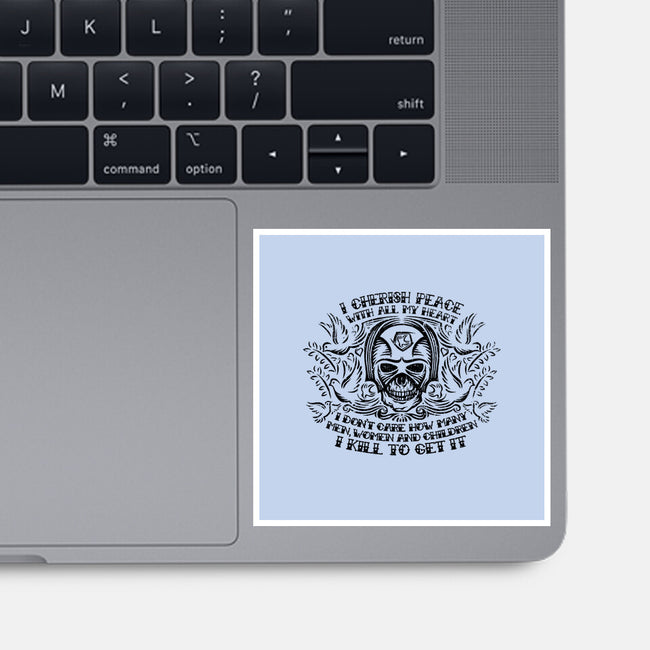 I Cherish Peace-none glossy sticker-kg07