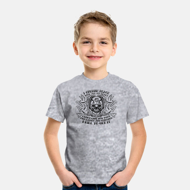 I Cherish Peace-youth basic tee-kg07
